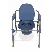Commode with Hinged Lid